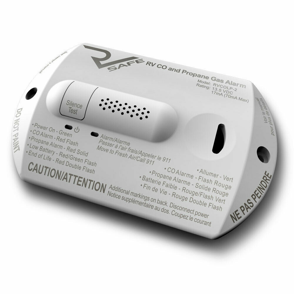 RVSafe | RVCOLP-2W | Dual Carbon Monoxide & Propane Gas Alarm